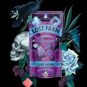 lost farm thorny berry x gas & roses cannabis chews