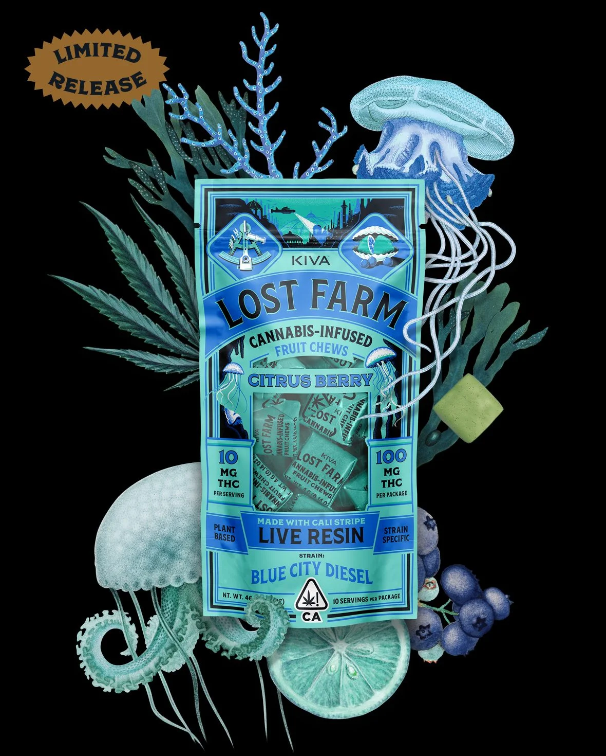 lost farm citrus berry x blue city diesel chews lost farm citrus berry x blue city diesel chews