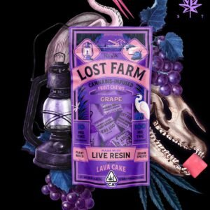 10mg lost farm grape x lava cake cannabis chews edibles