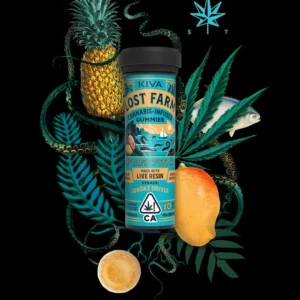lost farm 10mg tropical punch cannabis gummy edible infused with sundae driver