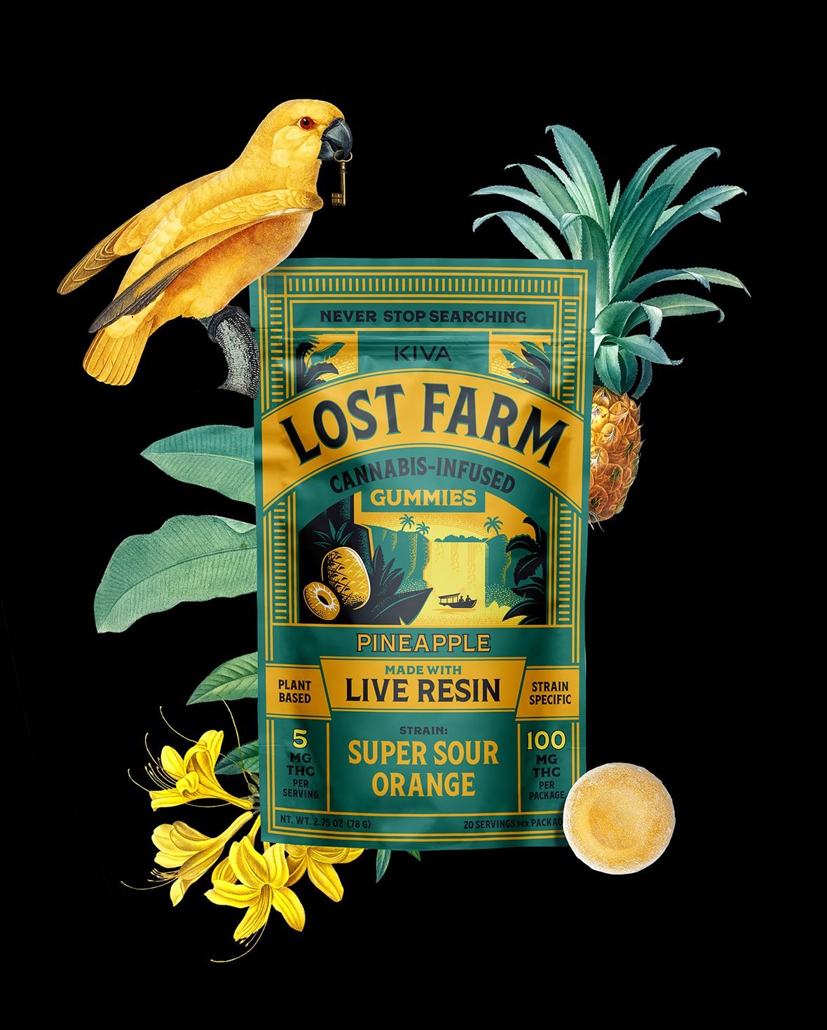 lost farm pineapple x super sour orange gummies lost farm pineapple x super sour orange gummies