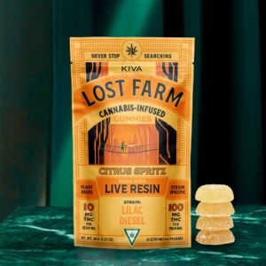 lost farm citrus spritz x lilac diesel cannabis edibles gummy