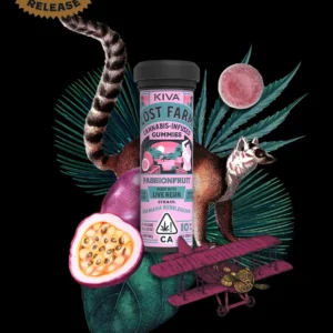 lost farm passion fruit x banana bubblegum gummies